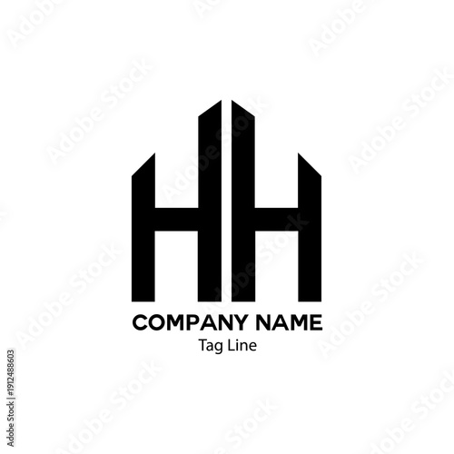 Unique HH Monogram Logos for Your Business