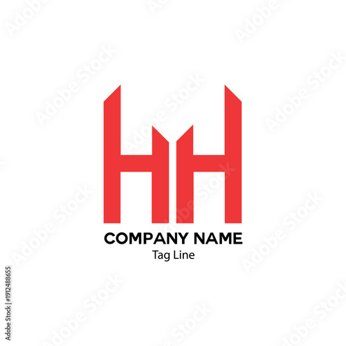 Unique HH Monogram Logos for Your Business