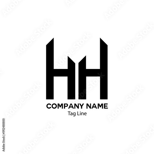 Unique HH Monogram Logos for Your Business