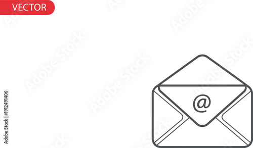 Envelope with Email Symbol.