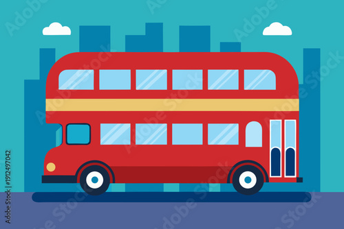 london bus vector illustration