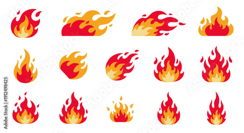 Collection of Dynamic Fire and Flame Elements.