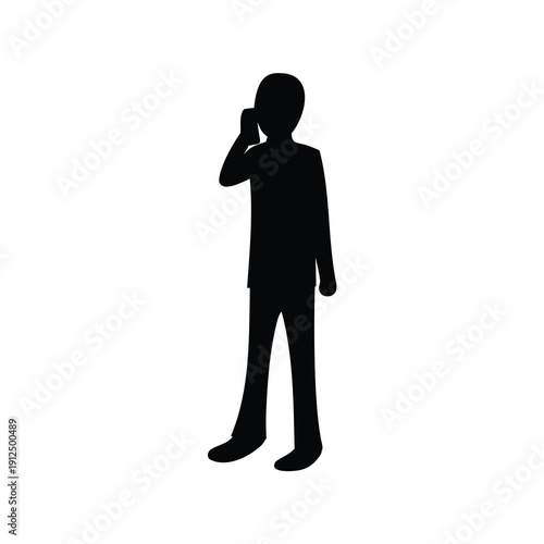 People Activity Silhouette Icon Set – Human Poses and Daily Life Vector Collection