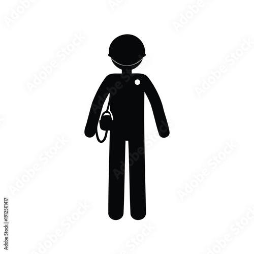 People Activity Silhouette Icon Set – Human Poses and Daily Life Vector Collection