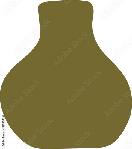 Green Earthenware Pot, Decorative Creative Shape