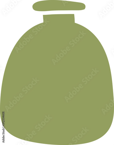 Artistic Earthenware Vessel, Basic Pottery Form