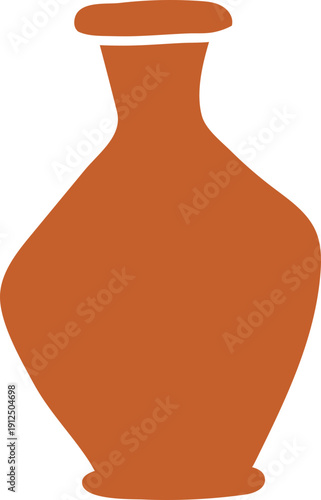 Rustic Pottery Jar, Cute Irregular Design