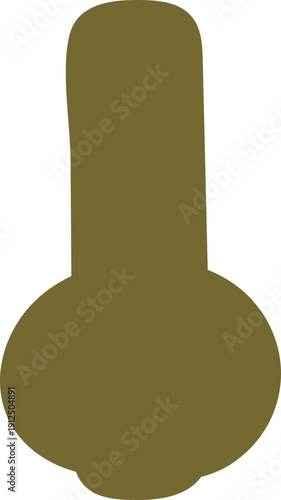 Dark Earthenware Pot, Handmade Decorative Shape