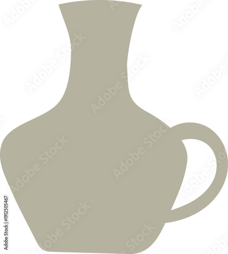 Minimalist Pottery Mug, Irregular Artist Work