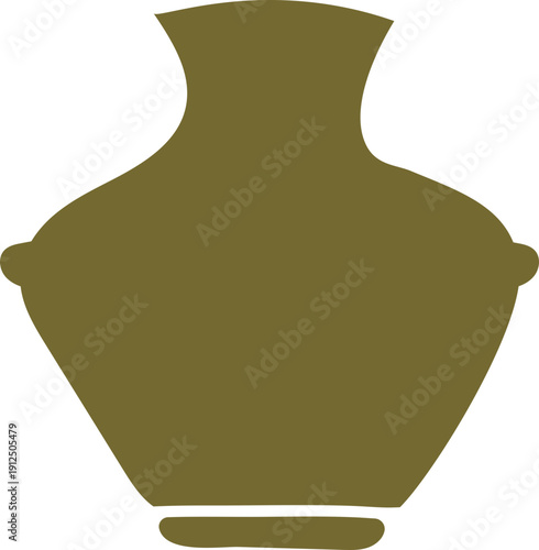 Green Earthenware Pot, Decorative Creative Shape