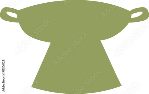 Elegant Earthenware Pot, Irregular Artistic Shape