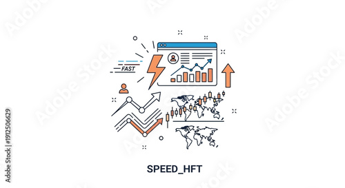 Artificial intelligence robot analyzing financial data and global market trends