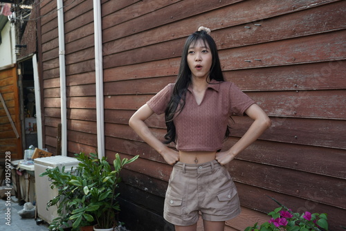 Wallpaper Mural Portrait of young Asian woman ,
An asian chinese female student, Teenage Girl lifestyle Torontodigital.ca