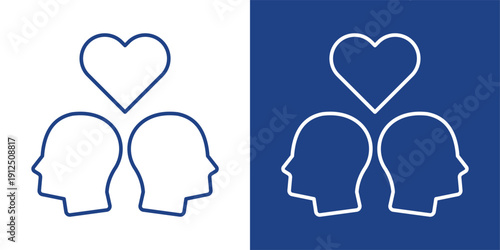 Empathy Blue And White Icon Style Collection