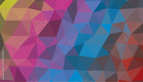 Vibrant low poly abstract background featuring colorful geometric digital art pattern