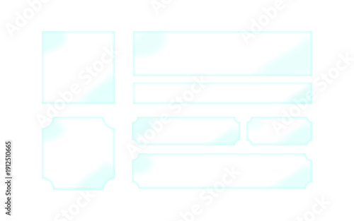 ガラス風フレーム。（下の物が透けます。）