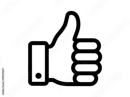 Hand giving thumbs up gesture illustration vector graphic
