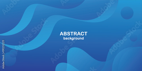 Abstract blue fluid wave background with smooth gradient shapes and modern dynamic flow design.suit for banner, web, brochure, presentation, website and poster