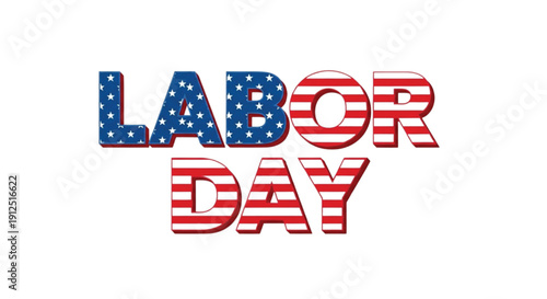 Patriotic 4th of July Independence Day badge featuring the USA flag and star symbols as a vector illustration sign for United States holiday celebrations