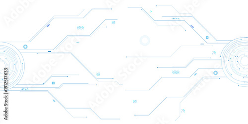 Vector abstract background blue technology circuit design, Abstract background electronic print circuit dot.