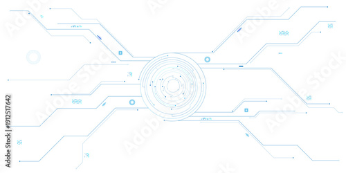 Vector abstract background blue technology circuit design, Abstract background electronic print circuit dot.