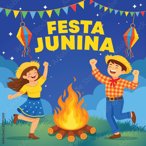 Festa junina illustration post