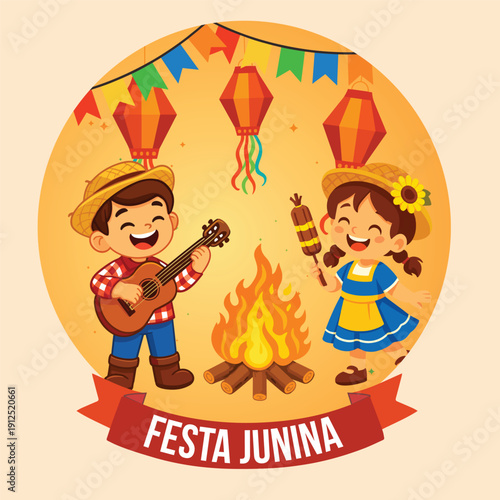 Festa junina illustration post