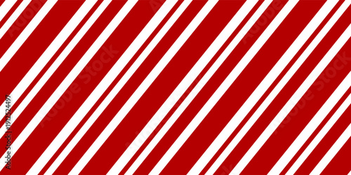 Christmas Seamless Vector Pattern. Contain candy cane stripes in red and cream colors. Great for wrapping paper and wallpapers.eps,10