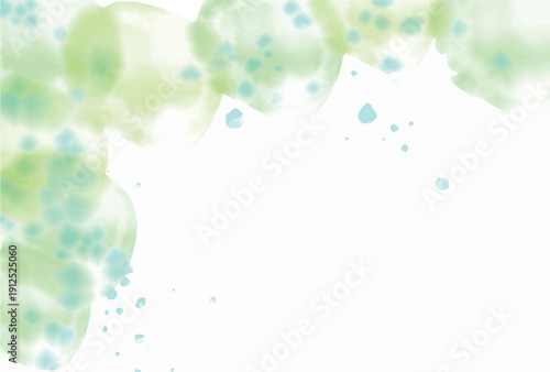 水彩　和紙　新緑　背景