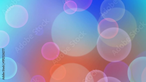 Vibrant colorful bokeh lights in blue and purple hues