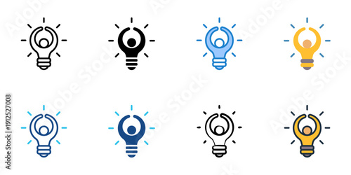 Lessons learned icons set multiple style collection. Editable stroke 
