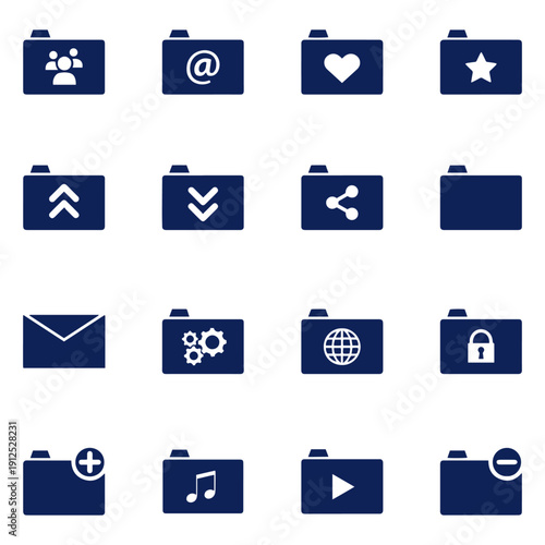 Modern Folder Icons UI Set