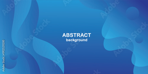 Abstract blue fluid wave background with smooth gradient shapes and modern dynamic flow design.Modern creative trendy in vector EPS 10