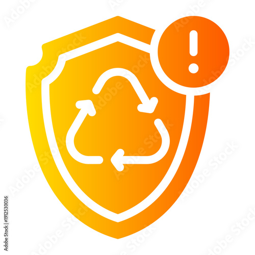warning gradient icon