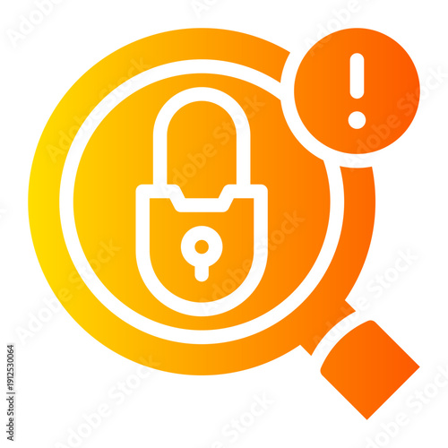 warning gradient icon