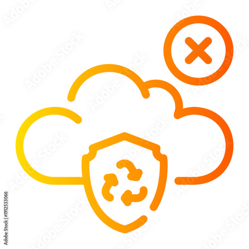 delete gradient icon