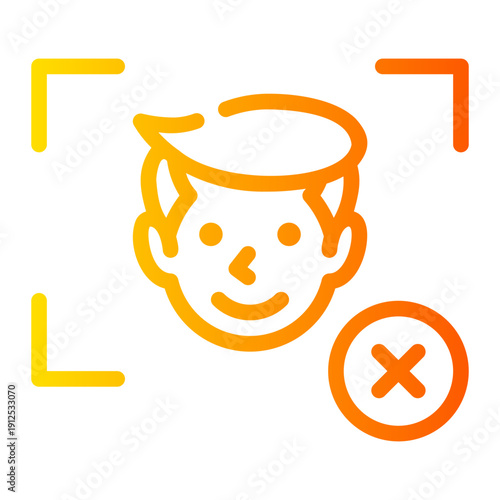 delete gradient icon