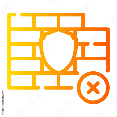 delete gradient icon