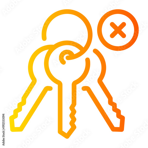 delete gradient icon