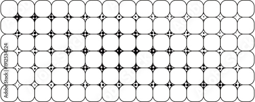 Seamless pattern with small lattice ornaments in vintage style on a white background