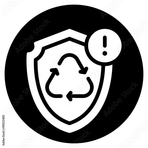 warning glyph icon