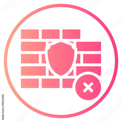 delete gradient icon