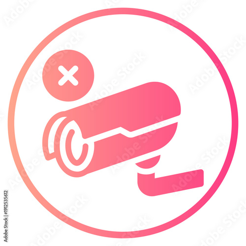 delete gradient icon