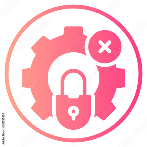 delete gradient icon