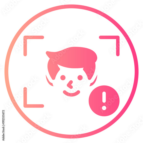 warning gradient icon