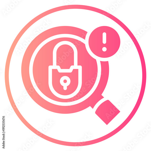 warning gradient icon