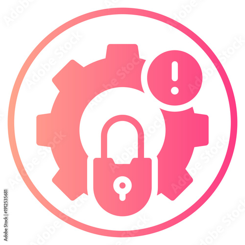 warning gradient icon