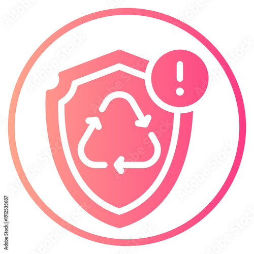 warning gradient icon