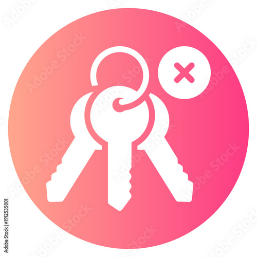 delete gradient icon