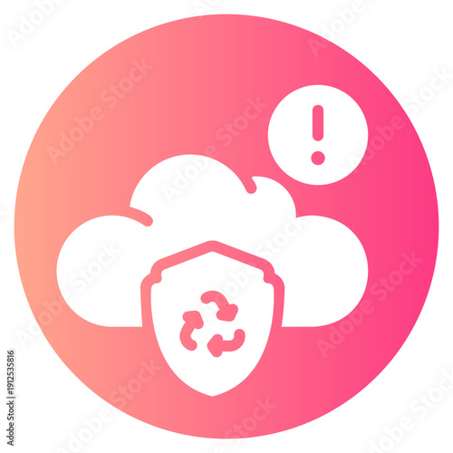 warning gradient icon